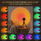 Smart RGB Sunset Lamp projection demo video